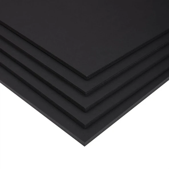 5 mm 70x100 cm Fotoblok (Straforlu Maket Kartonu) Siyah 5 Adet