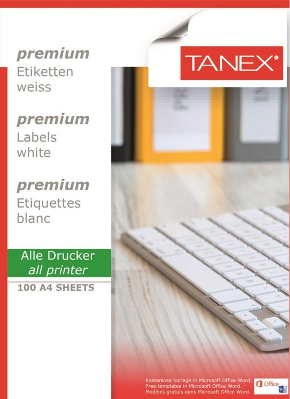 TANEX LASER ETIKET TW-2000 210 X 297 MM
