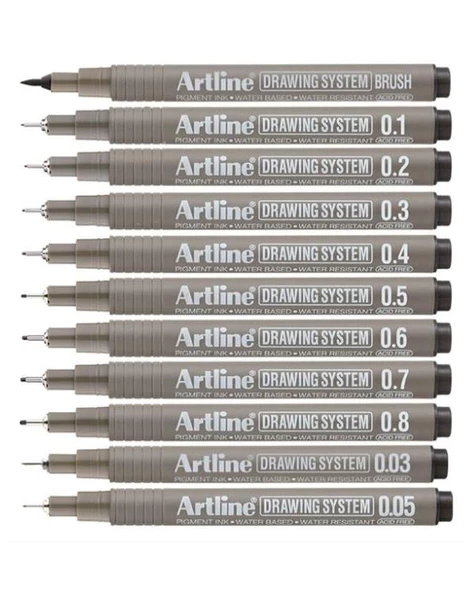 Artline Teknik Çizim Kalemi 11li Set