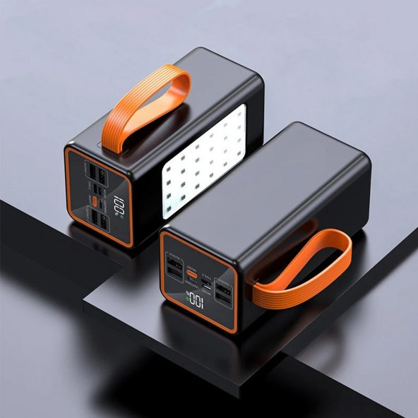 DVIP 50000mAh 4xUsbA + Type-C + Micro + Lightning Çıkışlı Led Göstergeli Powerbank - 2