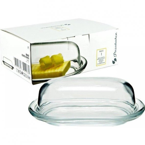 Paşabahçe 2 Adet Cam Kapaklı Tereyağlık 98402 - 2