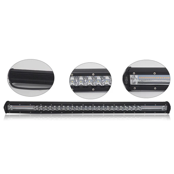 100cm Offroad sis lambası beyaz-amber çakarlı 100cm 324W adet 12-30V / LASS306 - Resim 2