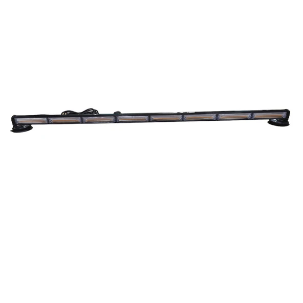 118 cm Çakar lamba 8  cob Led 17 fonksyionlu 48W AMBER 12-30V  / LAPA198 ürün görseli 1