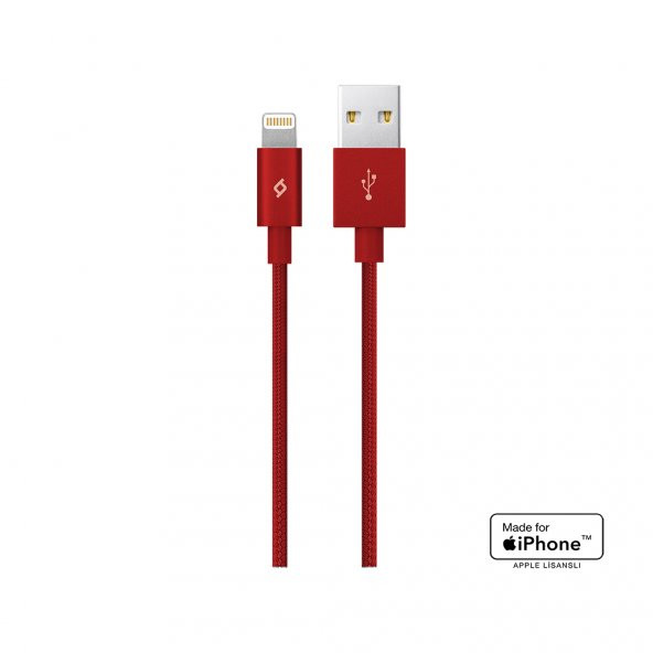 ttec AlumiCable MFi USB-A - Lightning Şarj Kablosu - 12