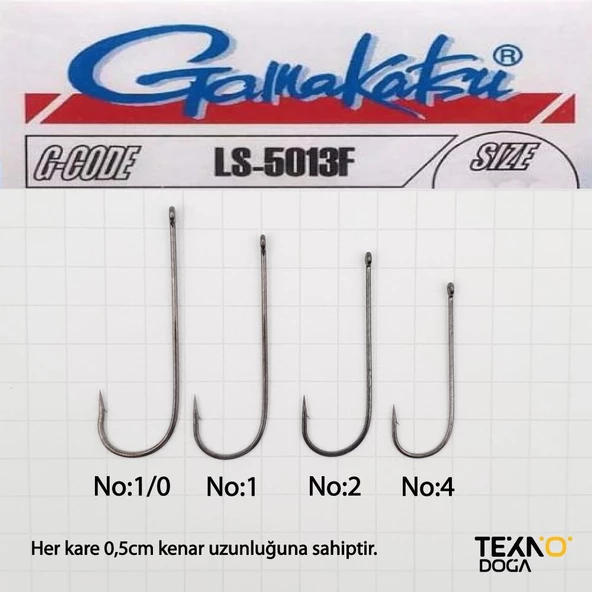 Gamakatsu LS-5013F Uzun Saplı Olta İğnesi Siyah - 3