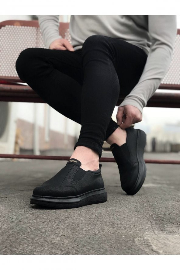 Wagoon WG049 Kömür Düz Casual Erkek Ayakkabı - 2
