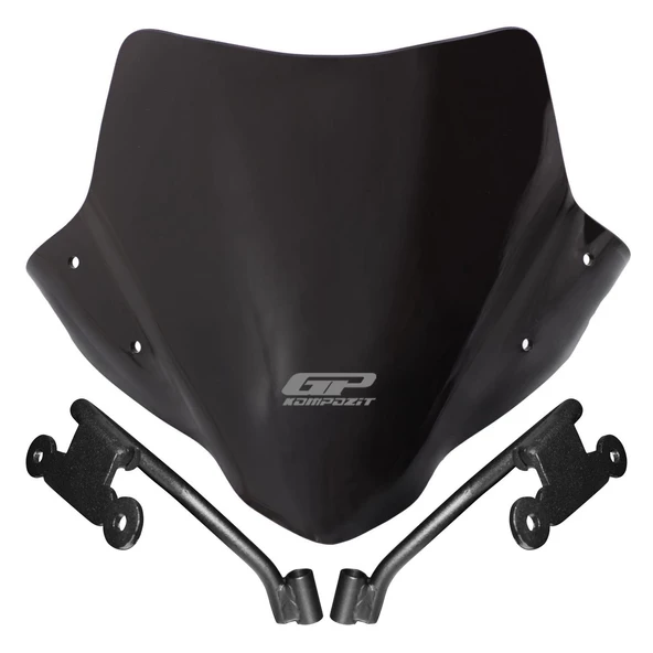 GP Kompozit Honda CB750 Hornet 2023-2024 Uyumlu Ön Cam Siyah - 2
