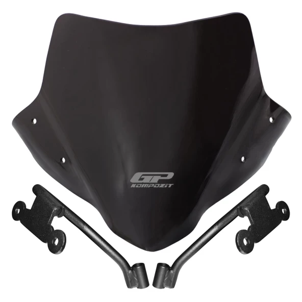 GP Kompozit Honda CB750 Hornet 2023-2024 Uyumlu Ön Cam Siyah - 6