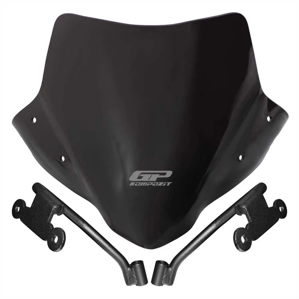 GP Kompozit Honda CB750 Hornet 2023-2024 Uyumlu Ön Cam Siyah - 8