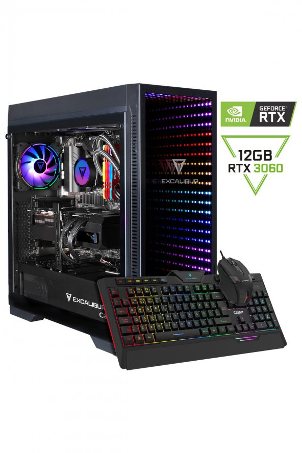 Casper Excalibur E75H.124F-DF60X-0SC Intel Core i5-12400F 32GB RAM 1TB NVME SSD GEN4 12 GB RTX 3060 Freedos