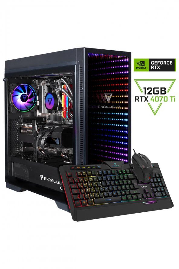Casper Excalibur E75Z.127F-DFP0X-0SE Intel Core i7-12700F 32GB RAM 1TB NVME SSD GEN4 12 GB RTX 4070TI Freedos