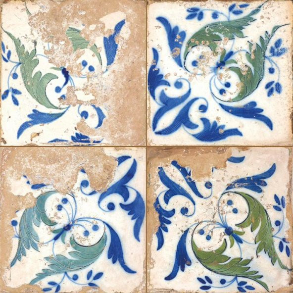 Dekoratif Çini Duvar Karosu-Mutfak Duvar Karosu-Banyo Duvar Karosu-Lavabo Duvar Karosu 70 Adet-28