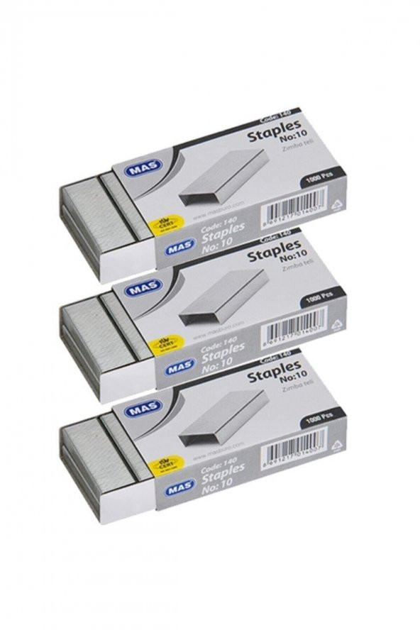 Mas Zımba Teli No:10 3 Paket (3000 Adet)