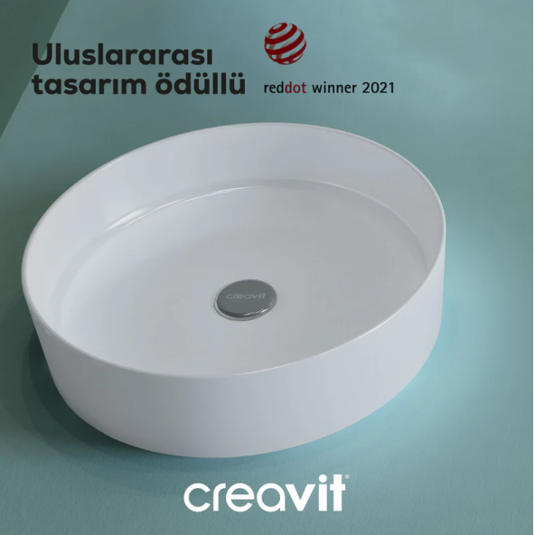 Creavit LP145 Loop 45 cm Set Üstü Çanak Lavabo - 2