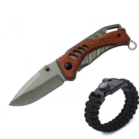 Buck Çakı Ahşap K X61 15,5 CM - 1