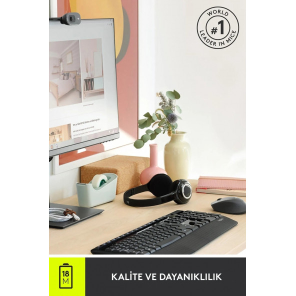 Logitech M280 Konforlu Kablosuz Optik Mouse Siyah - 2