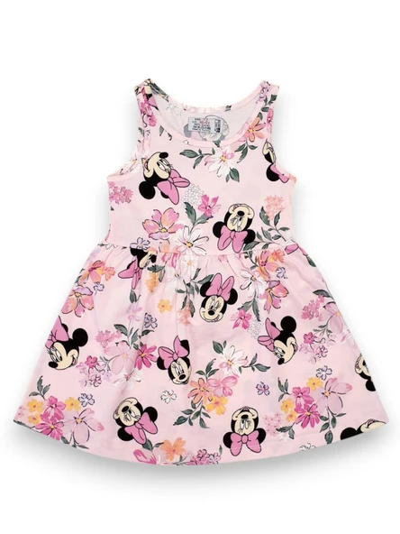 Minnie Kız Çocuk Penye Askılı Elbise - 4