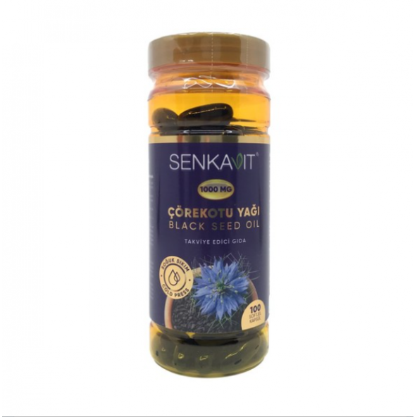 Senkavit Bitkisel Çörekotu Yağı Softjel 1000 mg 100 Kapsül