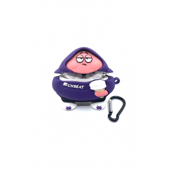 Patrick Hoodie Figürlü Darbe Emici Koruyucu Silikon Airpods Kılıfı(1/2/3/pro Uyumlu)