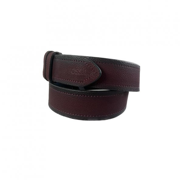 Fossil Bordo Suni Deri 4,5 cm Erkek Kemeri-125cm - 5