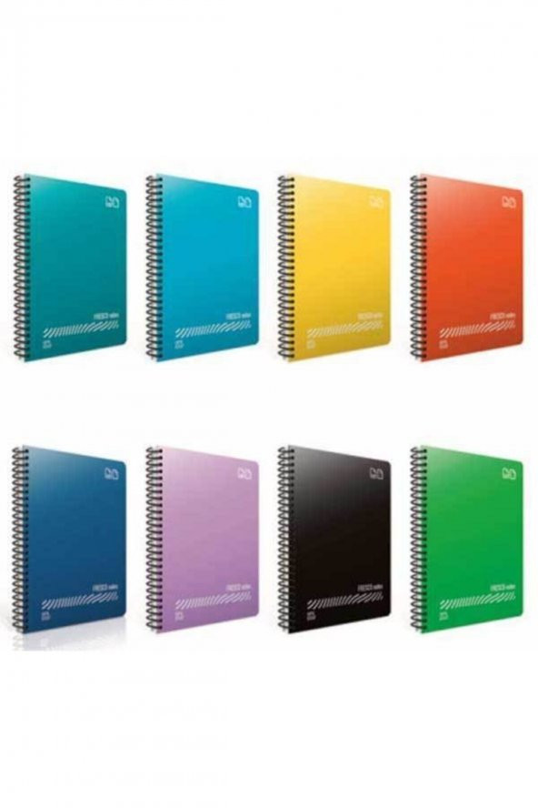 GIPTA 60 Yaprak A4 Fresco Spiralli Plastik Kapak Kareli Defter 4931