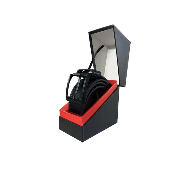 Fossil Siyah Suni Deri 4,5 cm Erkek Kemeri-120 - Resim 5