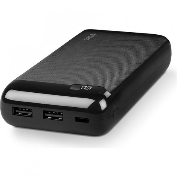 Ttec Powerslim LCD 20.000Mah Powerbank USB-C Siyah