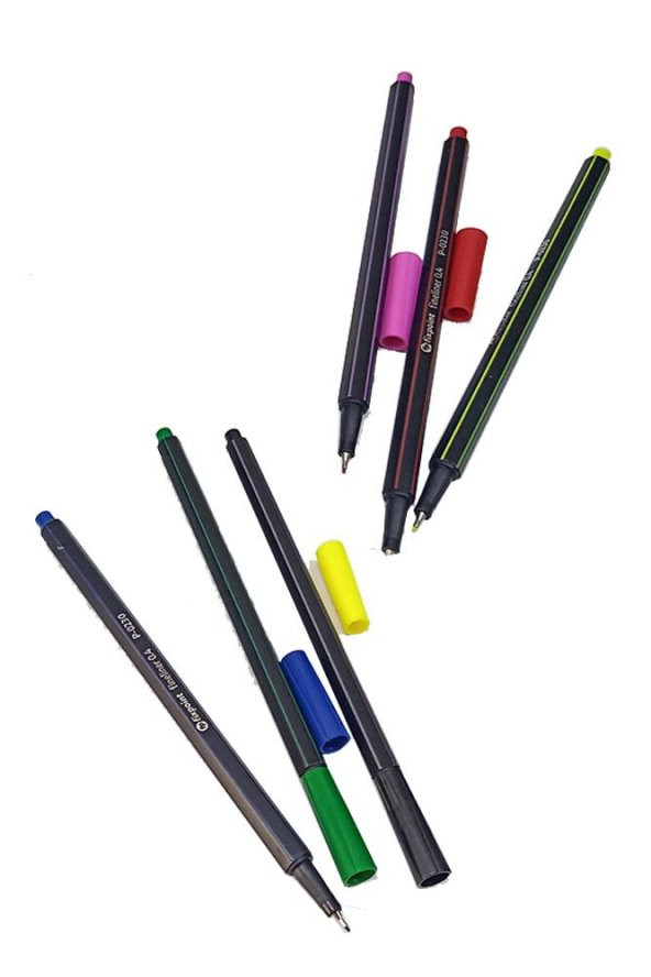 Fineliner 6 Lı İnce Uçlu Kalem 1 Paket 6 Renk 0.4 Mm Keçe Uçlu Kalem Renkli İşaretleme Yazı Kalemi - 3