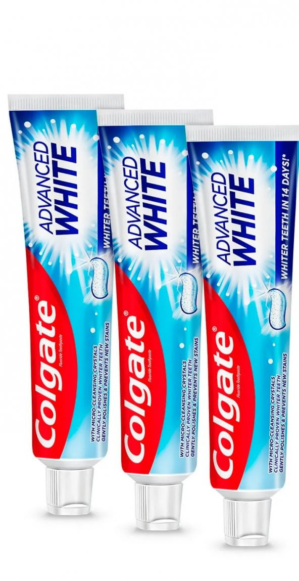 COLGATE ADVANCED WHITE DİŞ MACUNU 50ML X 3 ADET