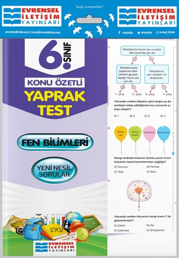 Evrensel İletişim 6. Sınıf Fen Bilimleri Yeni Nesil Yaprak Test 2023