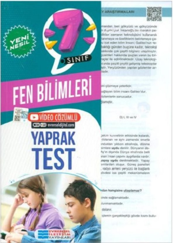 Evrensel İletişim 7. Sınıf Fen Bilimleri Yeni Nesil Yaprak Test 2023