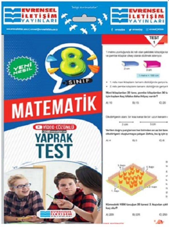 Evrensel İletişim 8. Sınıf Matematik Yeni Nesil Yaprak Test 2023