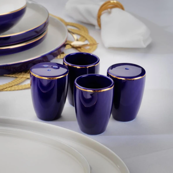 Schafer Adel Navy Blue Yemek Takımı 56 Parça-Lacivert - 5