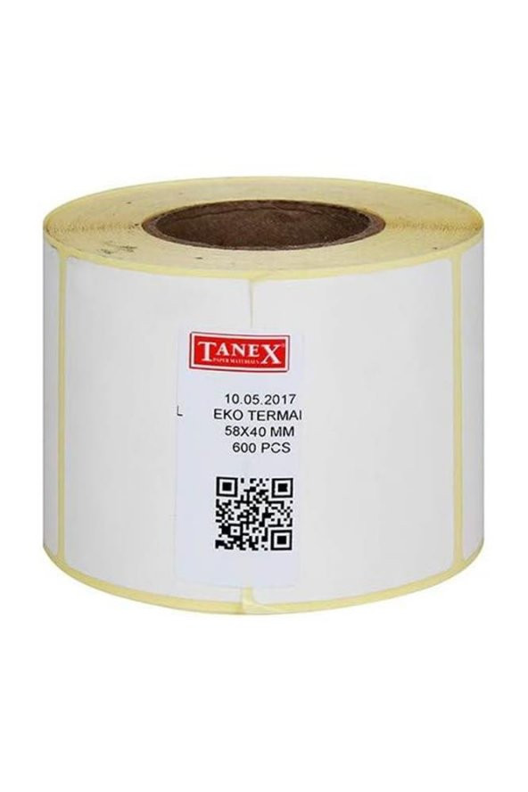 Barkod Etiketi Yapışkanlı 58x40 mm 1 Adet Termal Barkot ve Terazi Eiketi