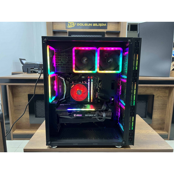 İKİNCİ EL AMD Ryzen 5 5500 16GB RAM 1TB SSD RTX3070 650W Power Adreslenebilir RGB Fanlı KASA