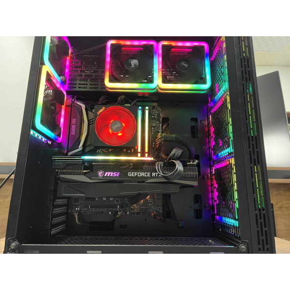 İKİNCİ EL AMD Ryzen 5 5500 16GB RAM 1TB SSD RTX3070 650W Power Adreslenebilir RGB Fanlı KASA - 7