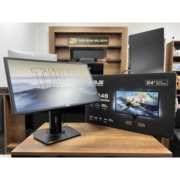 Asus VG248QG İKİNCİ EL GARANTİLİ 24" 165 Hz 0.5ms (HDMI+Display) FreeSync Full HD TN Oyuncu Monitörü