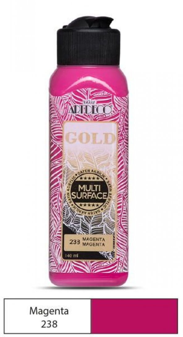 Artdeco Gold Multi Surface Akrilik Boya 140 ml. 238 MAGENTA