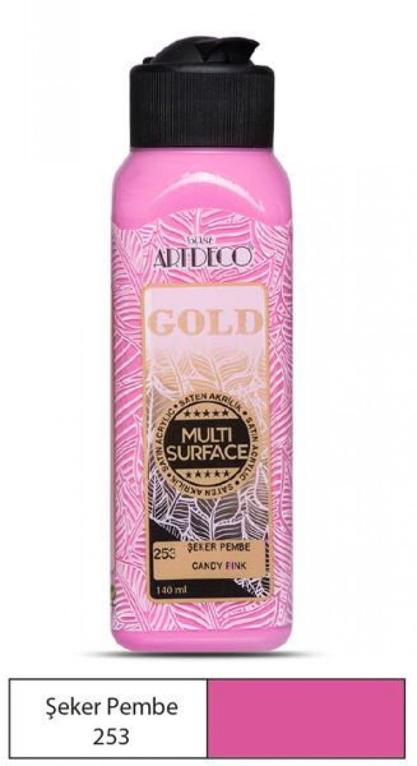 Artdeco Gold Multi Surface Akrilik Boya 140 ml. 253 ŞEKER PEMBE