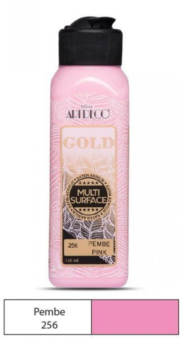 Artdeco Gold Multi Surface Akrilik Boya 140 ml. 256 PEMBE