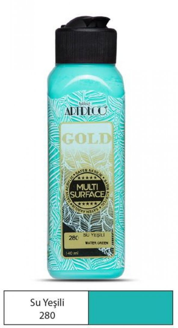 Artdeco Gold Multi Surface Akrilik Boya 140 ml. 280 SU YEŞİLİ