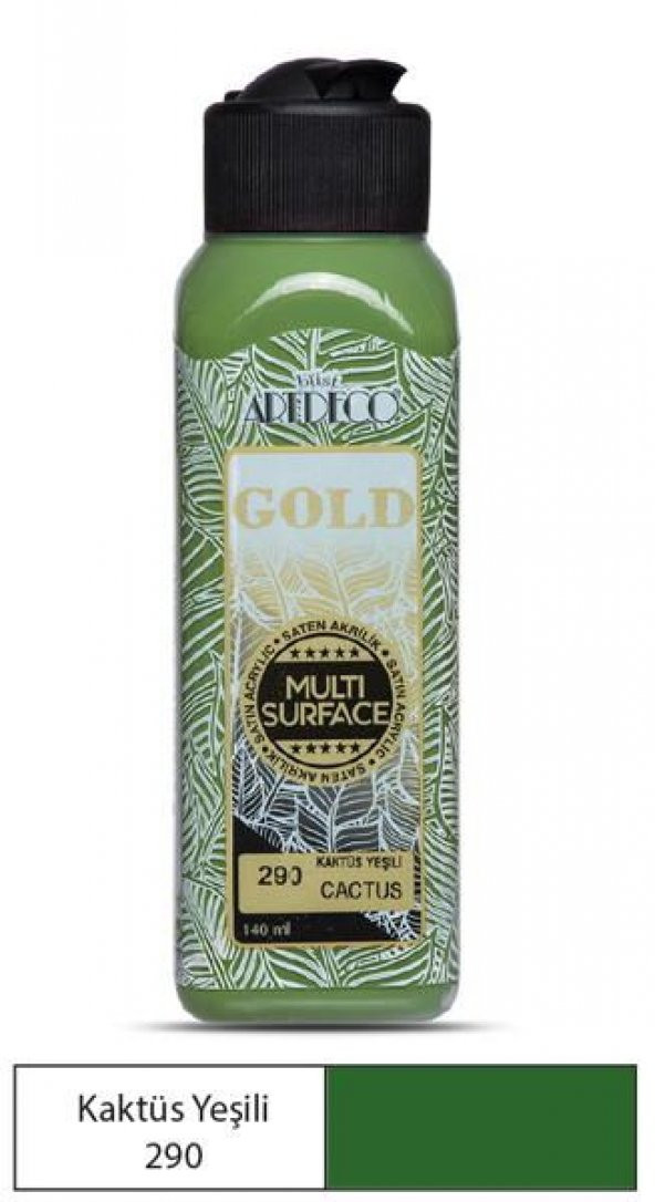 Artdeco Gold Multi Surface Akrilik Boya 140 ml. 290 KAKTÜS YEŞİLİ