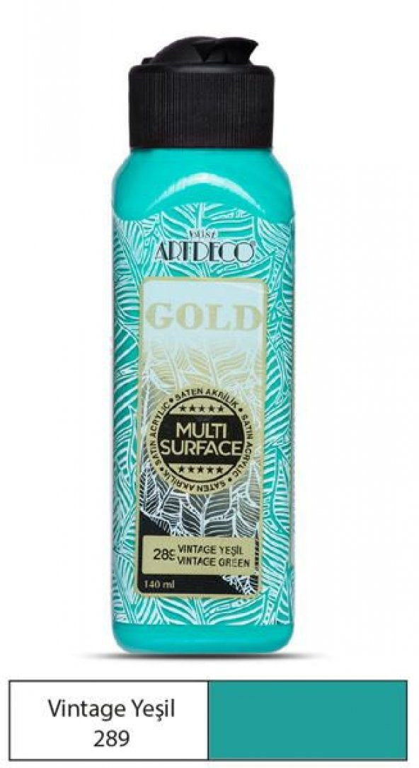Artdeco Gold Multi Surface Akrilik Boya 140 ml. 289 VINTAGE YEŞİL