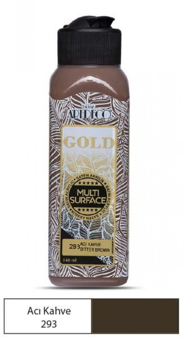Artdeco Gold Multi Surface Akrilik Boya 140 ml. 293 ACI KAHVE