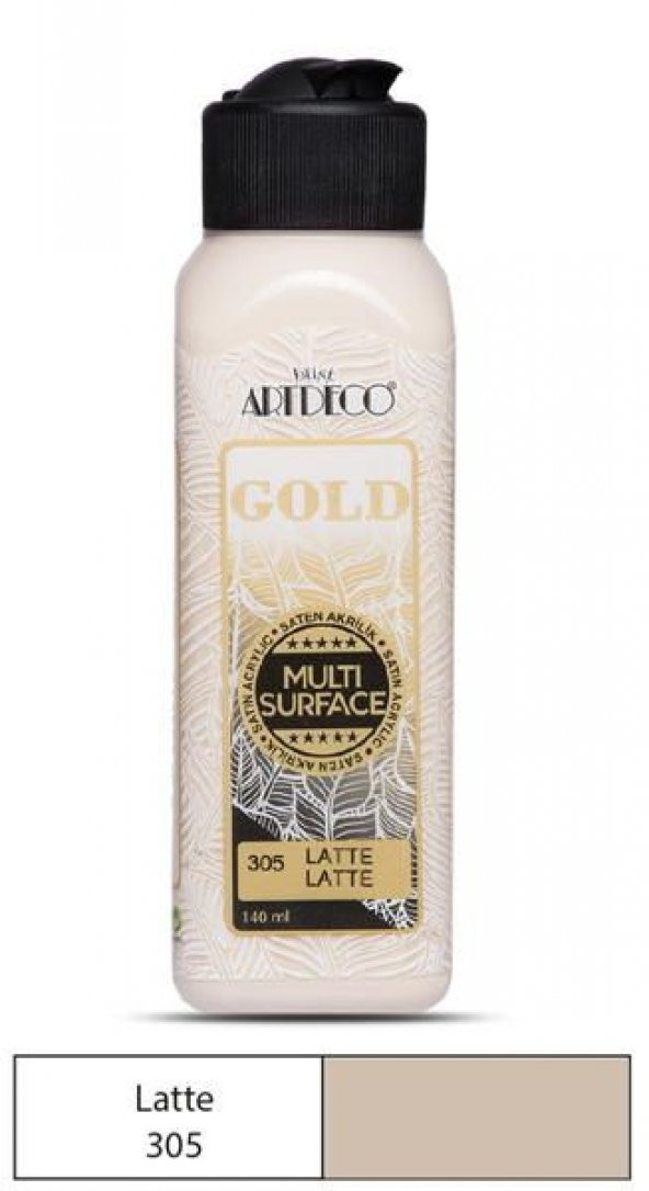 Artdeco Gold Multi Surface Akrilik Boya 140 ml. 305 LATTE