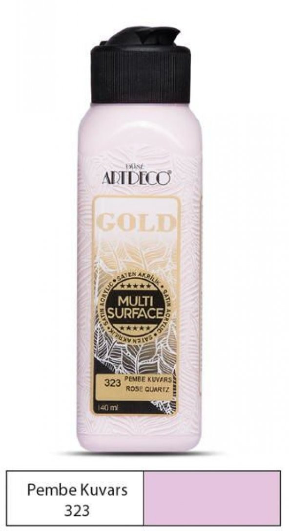 Artdeco Gold Multi Surface Akrilik Boya 140 ml. 323 PEMBE KUVARS