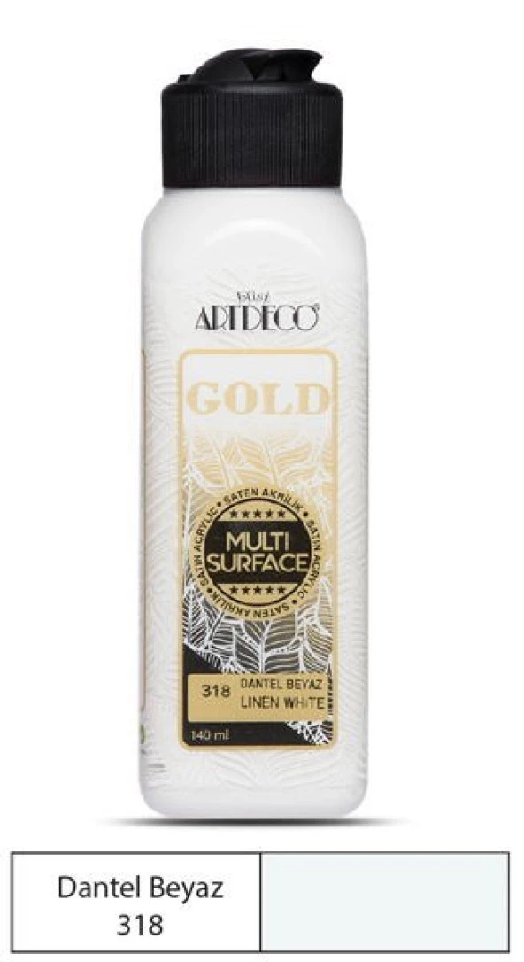 Artdeco Gold Multi Surface Akrilik Boya 140 ml. 318 DANTEL BEYAZ