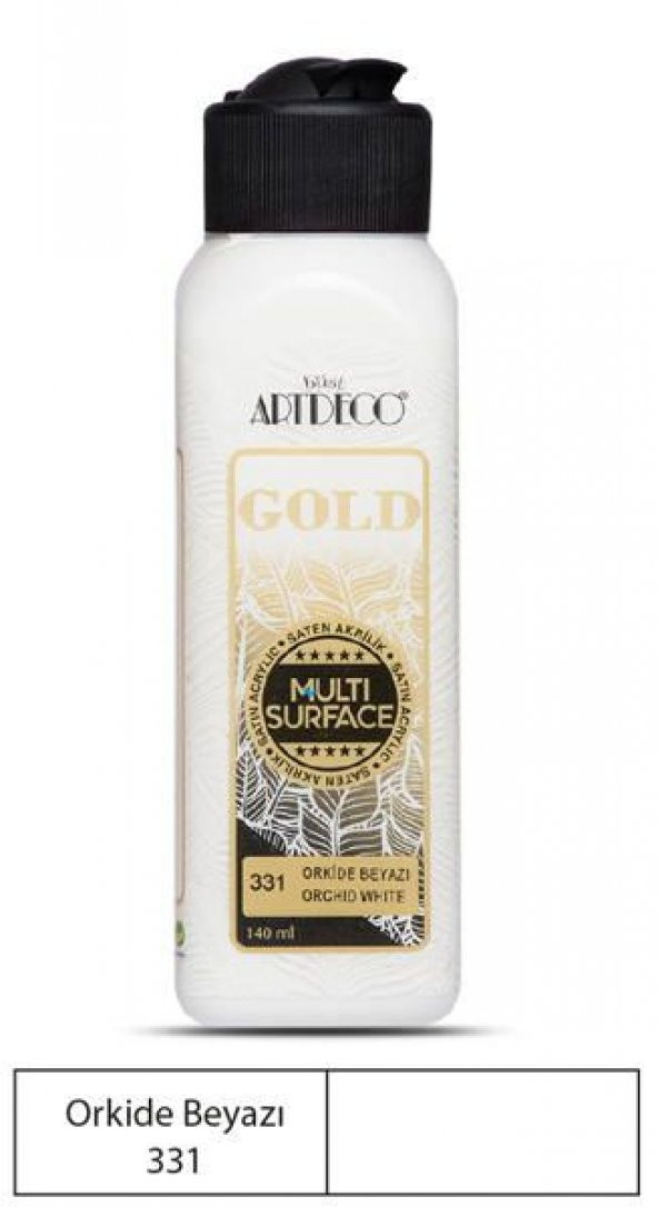 Artdeco Gold Multi Surface Akrilik Boya 140 ml. 331 ORKİDE BEYAZI
