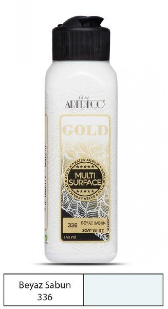 Artdeco Gold Multi Surface Akrilik Boya 140 ml. 336 BEYAZ SABUN