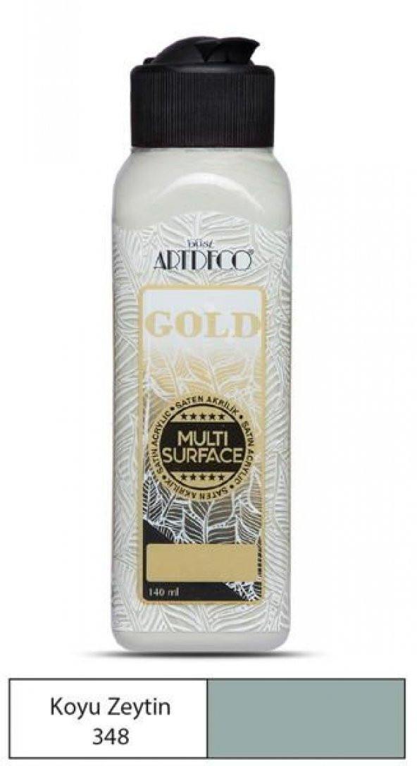 Artdeco Gold Multi Surface Akrilik Boya 140 ml. 348 KOYU ZEYTİN